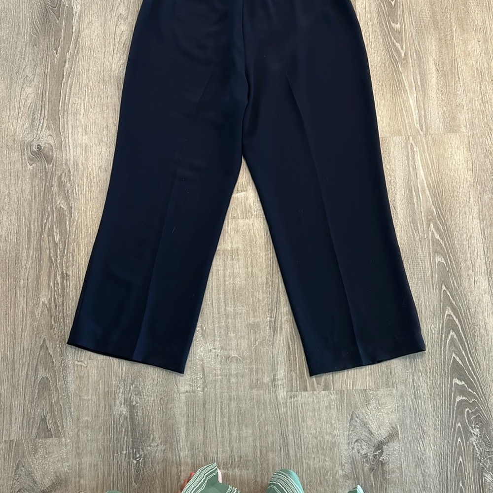 Pendleton Navy Blue Flat Front Petite Trousers - image 4